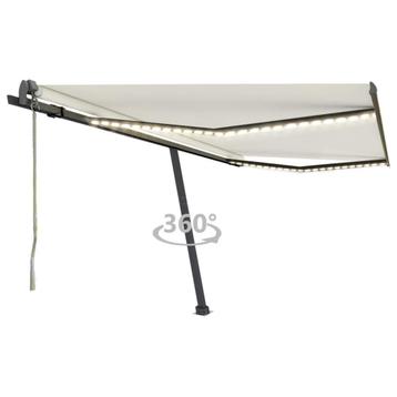 vidaXL Luifel automatisch met LED en windsensor 450x300 cm, Verzenden