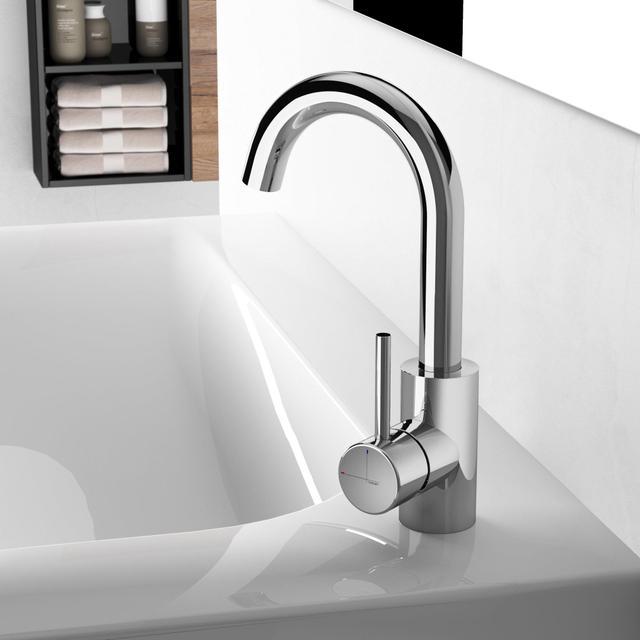 SHOWMODEL! Hotbath Buddy wastafelmengkraan 004 S chroomMODEL, Huis en Inrichting, Badkamer | Badtextiel en Accessoires, Verzenden