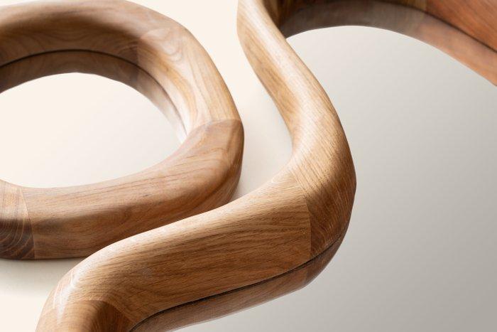 Marco Calhau - Miroir mural (2) - Chêne, Cerisier, Orme -, Antiek en Kunst, Kunst | Designobjecten