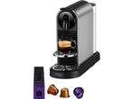 De Longhi -  Nespresso Citiz Platinum Titaan - Zilver, Elektronische apparatuur, Koffiezetapparaten, Verzenden, Nieuw, Koffiepads en cups