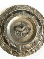 Twee Tinnen Art Deco schalen - Plateau plat - Design art, Antiek en Kunst
