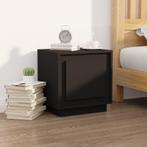 vidaXL Table de chevet noir 44x35x45 cm bois