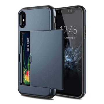 iPhone XS - Wallet Card Slot Cover Case Hoesje Business, Verzenden