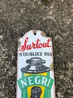 Negri - Vintage Negri Original Oud Emaille Porseleinen Bord