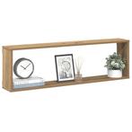 vidaXL Wandschappen kubus 4st 100x15x30cm bewerkt hout, Verzenden, Nieuw