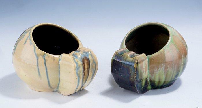 Faienceries de Thulin - Asbak (2) - Art Deco sier asbakken, Antiek en Kunst, Kunst | Designobjecten