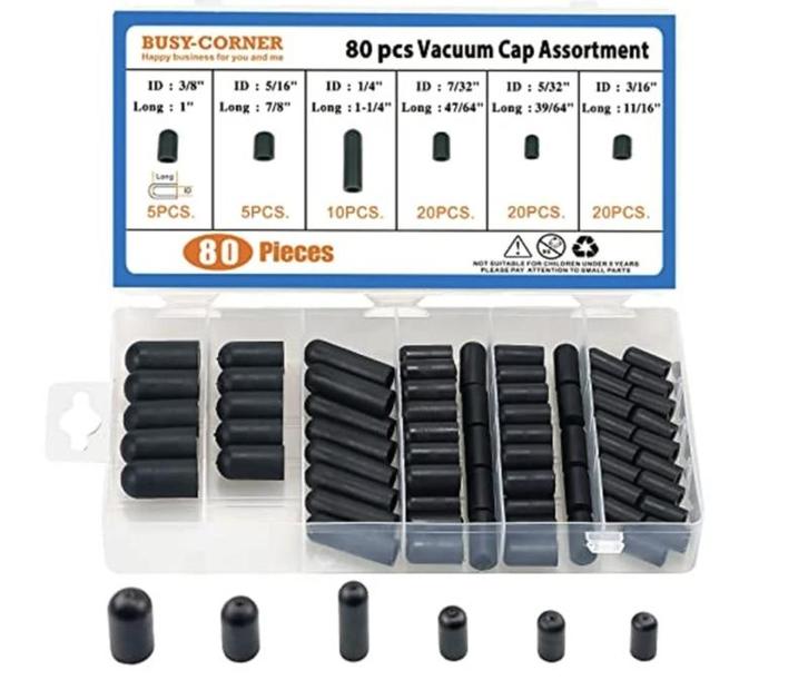 Vacuum caps assortiment box, Autos : Pièces & Accessoires, Moteurs & Accessoires, Enlèvement ou Envoi