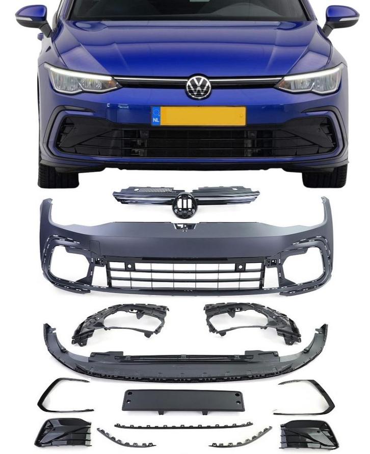 Voorbumper R-line Look | Volkswagen Golf 8 | Hatchback / Var, Auto-onderdelen, Carrosserie, Nieuw, Volkswagen, Verzenden