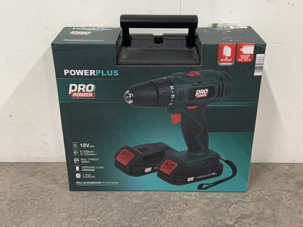 Veiling - Powerplus schroef- en boormachine POWP8040, Doe-het-zelf en Bouw, Gereedschap | Boormachines, Gebruikt