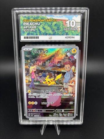 Pokémon - 1 Graded card - Pikachu AR - 173/165 - Perfect 10