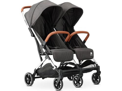 Deryan Rolo X2 - Dubbele Buggy - Compact vouwbaar - Grijs, Huis en Inrichting, Woonaccessoires | Overige, Zo goed als nieuw, Verzenden