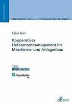 Kooperatives Lieferantenmanagement im Maschinen- und Anl..., Verzenden