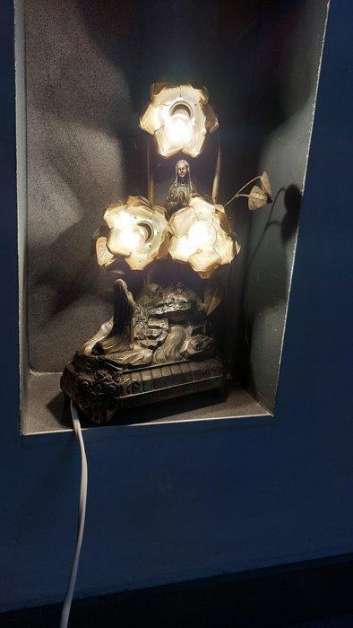 Lamp - Staal - muziekkist, Antiek en Kunst, Curiosa en Brocante