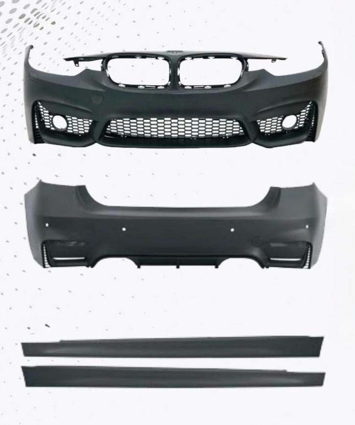 BMW F30 12-18 M3 China bodykit – dubbele uitlaat + skirts, Auto-onderdelen, Carrosserie, Voor, Achter, Links, Rechts, Bumper, Nieuw