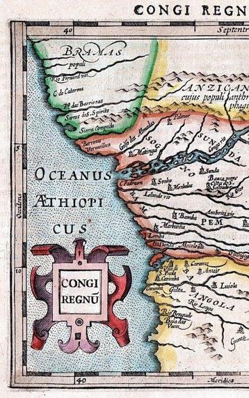Afrika - Angola; J. Hondius / Mercator - Congi Regnu - 1607