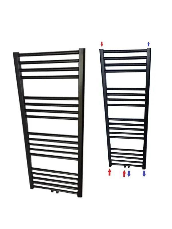 Badkamer radiatoren mat zwart in verschillende afmetingen, Doe-het-zelf en Bouw, Verwarming en Radiatoren, Nieuw, Verzenden