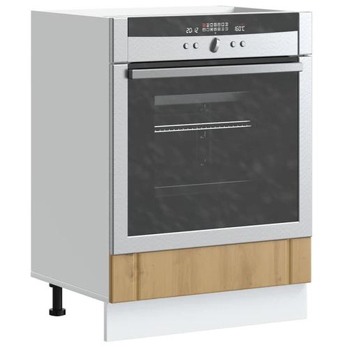 vidaXL Ovenkast Lucca bewerkt hout artisanaal eikenkleur, Huis en Inrichting, Kasten | Overige, Nieuw, Verzenden