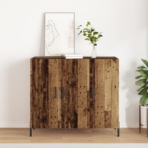 vidaXL Dressoir Oud Hout 90x34x80 cm Gelaagd Hout, Huis en Inrichting, Kasten | Dressoirs, Nieuw, Verzenden
