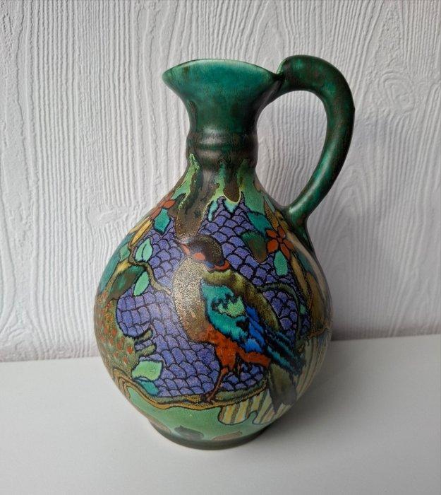 Plateelbakkerij Zuid-Holland - M J - Vaas - 976/ Bejo -, Antiek en Kunst, Antiek | Glaswerk en Kristal