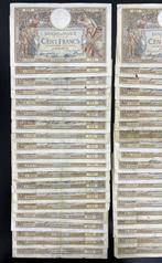 Frankrijk. - 60 x 100 Francs Merson - Various Dates (Zonder, Postzegels en Munten