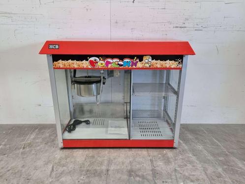Popcornmachine Popcorn machine met warmhoudvitrine 230V, Zakelijke goederen, Horeca | Keukenapparatuur, Ophalen of Verzenden