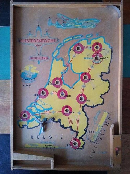 Knikkerbaan van Homas / Twee kwartetten over KLM van het, Antiek en Kunst, Antiek | Wandborden en Tegels