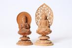 Pair of Buddhist Statues: Cosmic Buddha and Gautama Buddha -