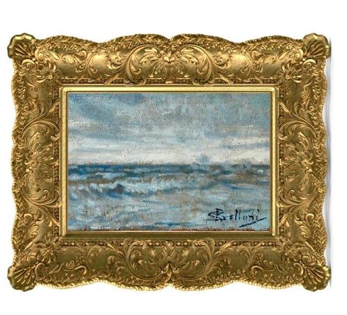 Giorgio Belloni (1861–1944), Toegeschreven aan - Marina - NO, Antiek en Kunst, Kunst | Schilderijen | Klassiek