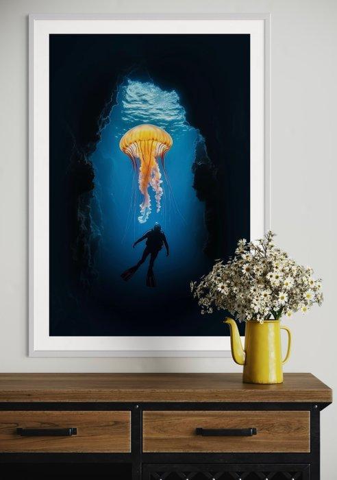 Rudy barret - Rencontre Lumineuse 3/3 - XL, Antiek en Kunst, Kunst | Schilderijen | Modern