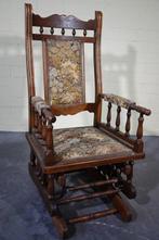 Fauteuil - Hout - Antieke schommelstoel, Antiquités & Art, Curiosités & Brocante