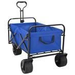 vidaXL Opvouwbare Handtrolley Blauw 89 x 63 x 96 cm, Verzenden, Nieuw