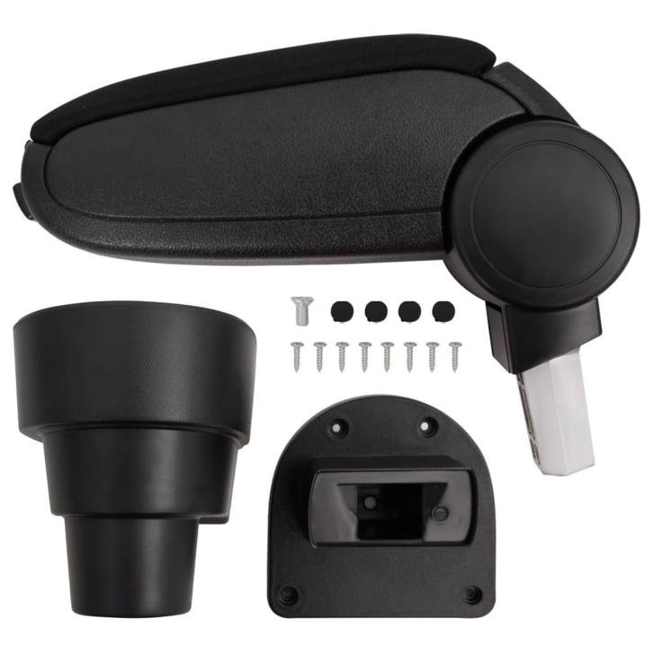 vidaXL Armsteun 15,5x32x(41-54) cm ABS zwart, Autos : Pièces & Accessoires, Habitacle & Garnissage, Envoi