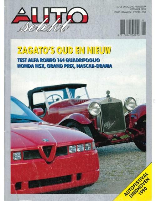 1990 AUTO SELEKT MAGAZINE 9 NEDERLANDS, Livres, Autos | Brochures & Magazines