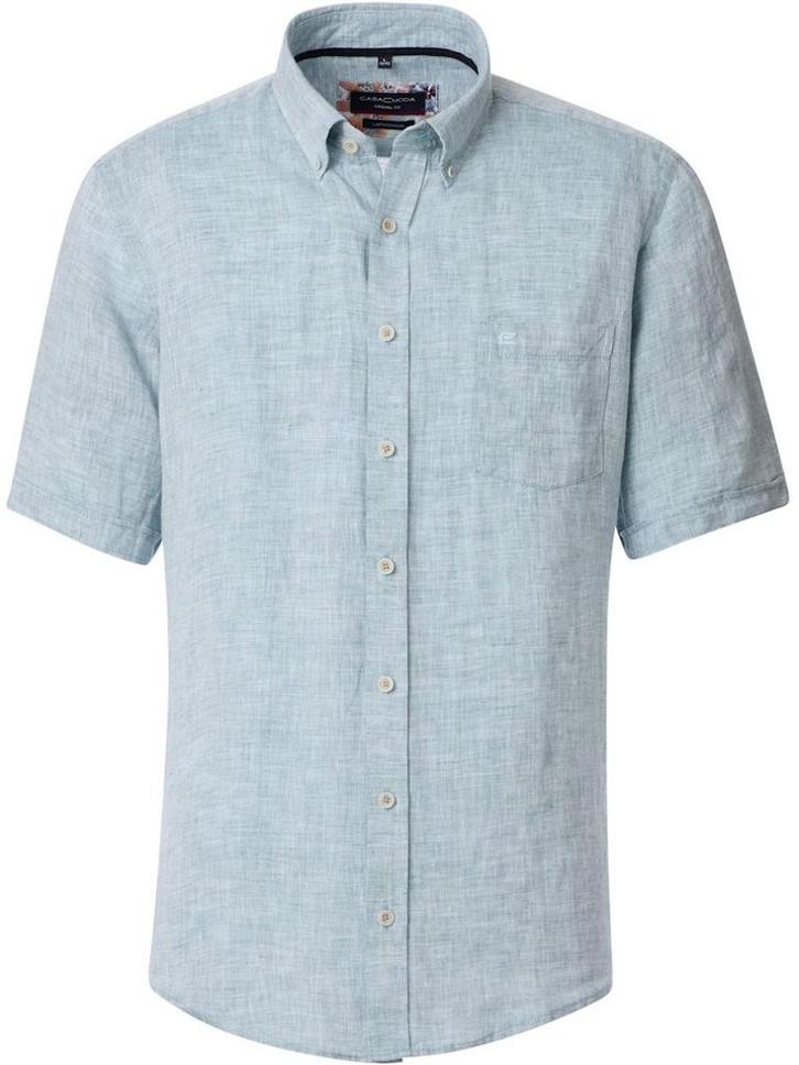 Casa Moda Linnen Overhemd Korte Mouw Button Down Boord, Kleding | Heren, T-shirts, Verzenden