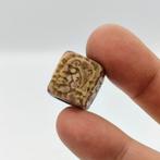 Sino-Bactrian Agate XS Cong bead talisman met