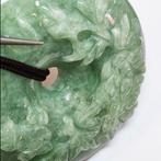 Snijwerk, Jadeite carved flower - 51.91 mm - Steen