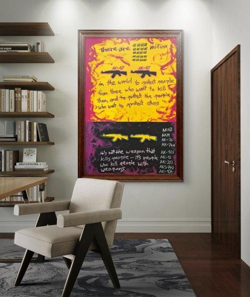 Malo - Caliber 7.62 x 39 mm, Antiek en Kunst, Kunst | Schilderijen | Modern