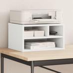 vidaXL Printerkastje 40x32x22,5 cm bewerkt hout wit, Computers en Software, Verzenden, Nieuw