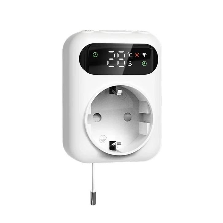 Smart WiFi Stekker Thermostaat | Met Randaarde | Voor Verwar, Bricolage & Construction, Thermostats, Envoi