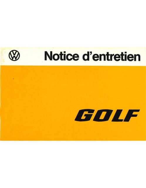 1975 VOLKSWAGEN GOLF INSTRUCTIEBOEKJE FRANS, Autos : Divers, Modes d'emploi & Notices d'utilisation