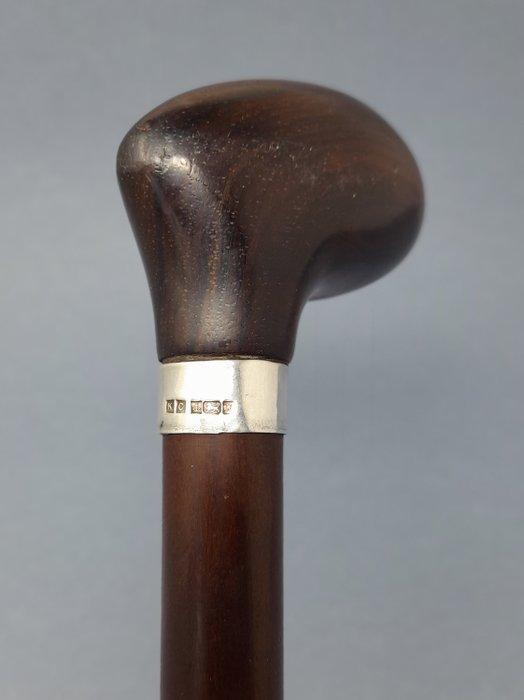 Canne de marche - Argent 925 - Birmingham 1997, Antiquités & Art, Curiosités & Brocante