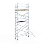 Basic rolsteiger 75 x 7,2m WH met voorloopleuning, Doe-het-zelf en Bouw, Steigers, Verzenden, Nieuw