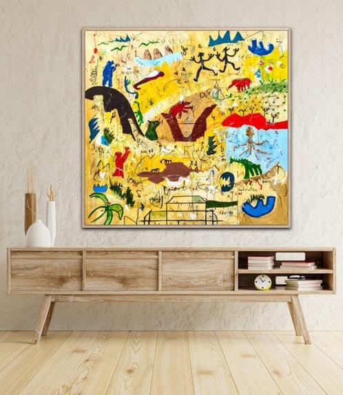 Alfonso Sánchez - Noise - XXL - NO Reserve, Antiek en Kunst, Kunst | Schilderijen | Modern