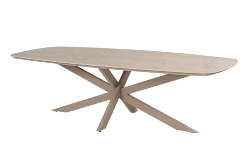 4 Seasons Outdoor Nevada low tuintafel latte met zandkleurig, Tuin en Terras, Tuinsets en Loungesets