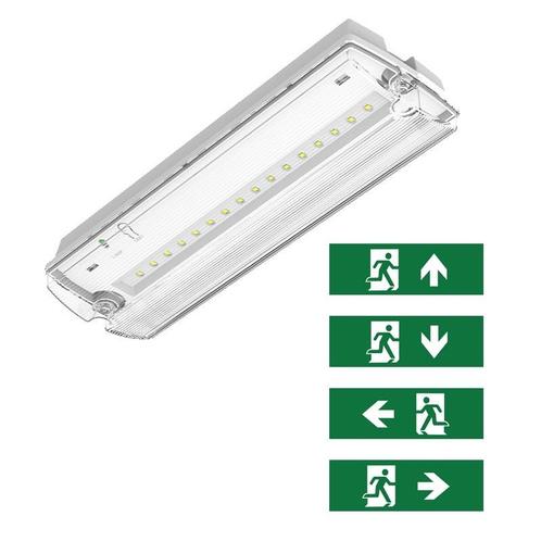 Noodverlichting inclusief pictogrammen 3W Wit, Huis en Inrichting, Lampen | Overige, Nieuw, Verzenden