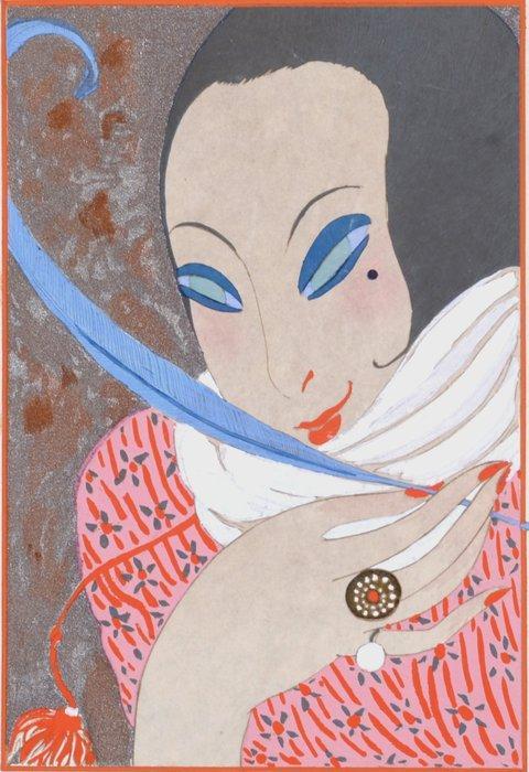 Georges Lepape (1887-1971) - La Plume, Antiek en Kunst, Kunst | Designobjecten