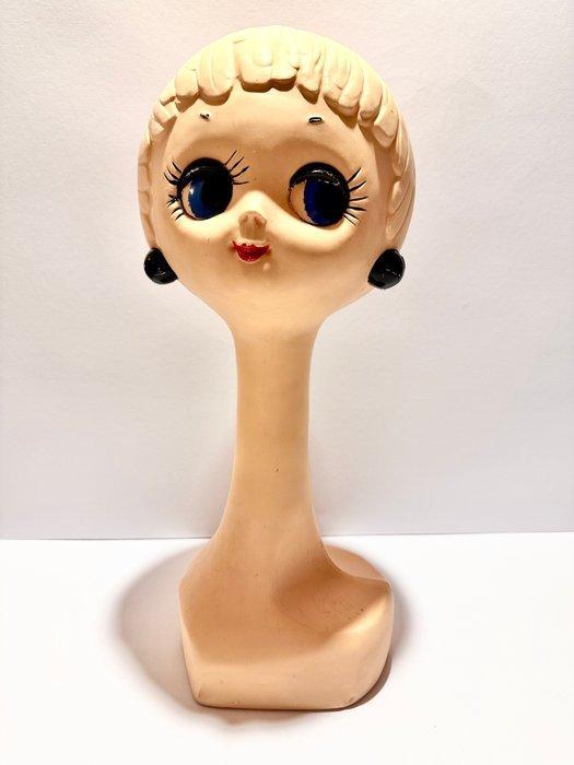 Mannequin - Twiggy mannequinhoofd - Plastic, Antiquités & Art, Art | Objets design