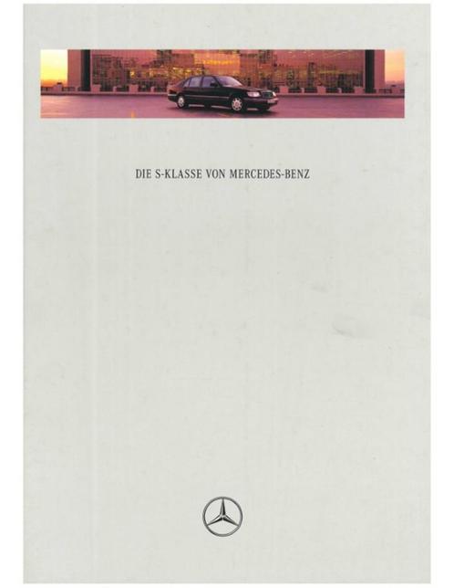 1996 MERCEDES BENZ S KLASSE HARDCOVER BROCHURE DUITS, Livres, Autos | Brochures & Magazines, Enlèvement ou Envoi