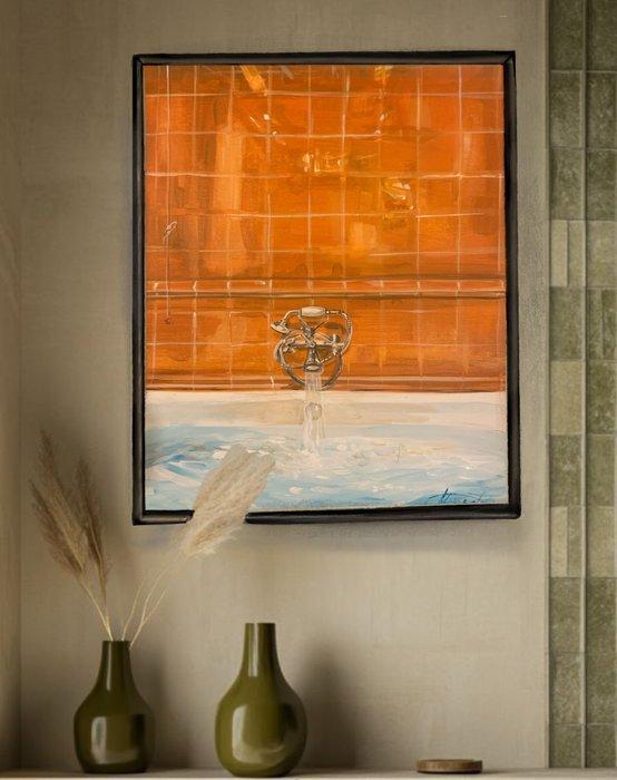 Alessio Maria De Santis(1991) - .Bagno caldo, Antiek en Kunst, Kunst | Schilderijen | Modern