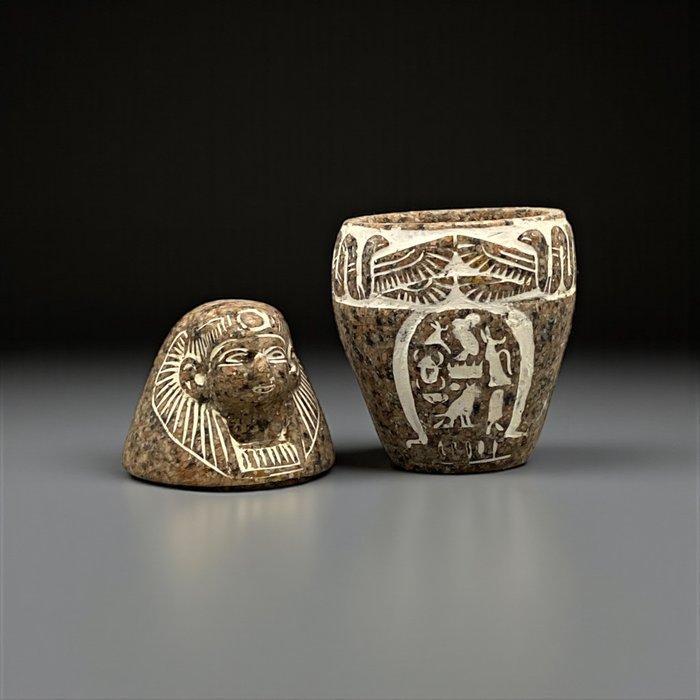 Replica van het oude Egyptisch Canopische vaas met, Antiek en Kunst, Antiek | Overige Antiek